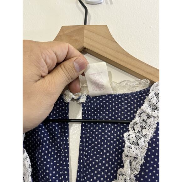 Vtg Cottage Prairie Romantic Victorian Edwardian Inspired Dress M Farm Country - Picture 8 of 15